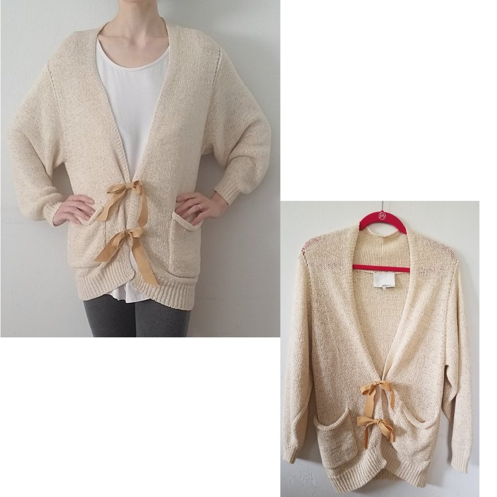 3.1 Phillip Lim Cocoon Cardigan w/ ribbon Sz XS